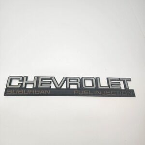 1988 to 1998 Chevrolet Suburban Rear  Back Emblem Nameplate 15610518